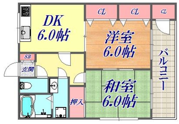 マンション一番地の物件間取画像